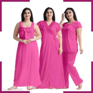 4 Part Mistry Color Nighty